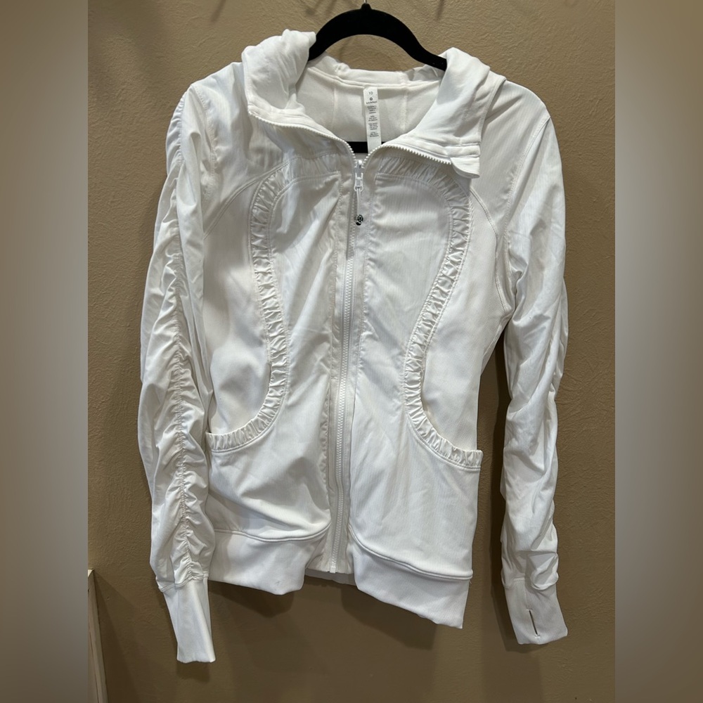 Women's White Lululemon Dance Studio Jacket